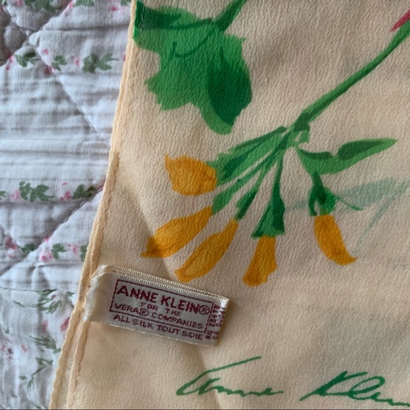 Vtg Bundle of 7 Multicolore Scarf Floral Geometric - Picture 4 of 16